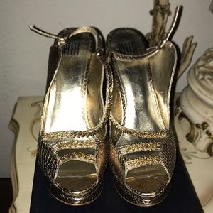 Pelle Moda Gold Heels
